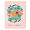 6-Pack Em & Friends Dog Mom for Life - Birthday Sticker Cards