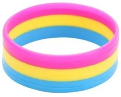 Pansexual Flag Silicon Wrist Band