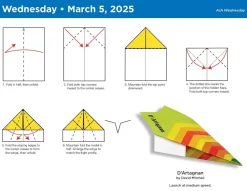 Paper Airplane 2025 Fold-A-Day Calendar
