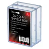2-Piece 2-Pack 25 Count Clear Card Storage Box