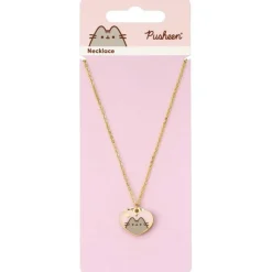 Pink and Gold Heart Necklace