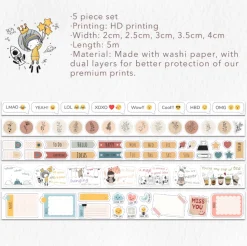 Planner's Washi Tape Sticker Set