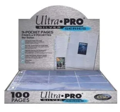 9-Pocket Pages Silver Blue (100)