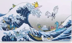 Pokemon Center Pikachu & Friends Great Wave Play Mat