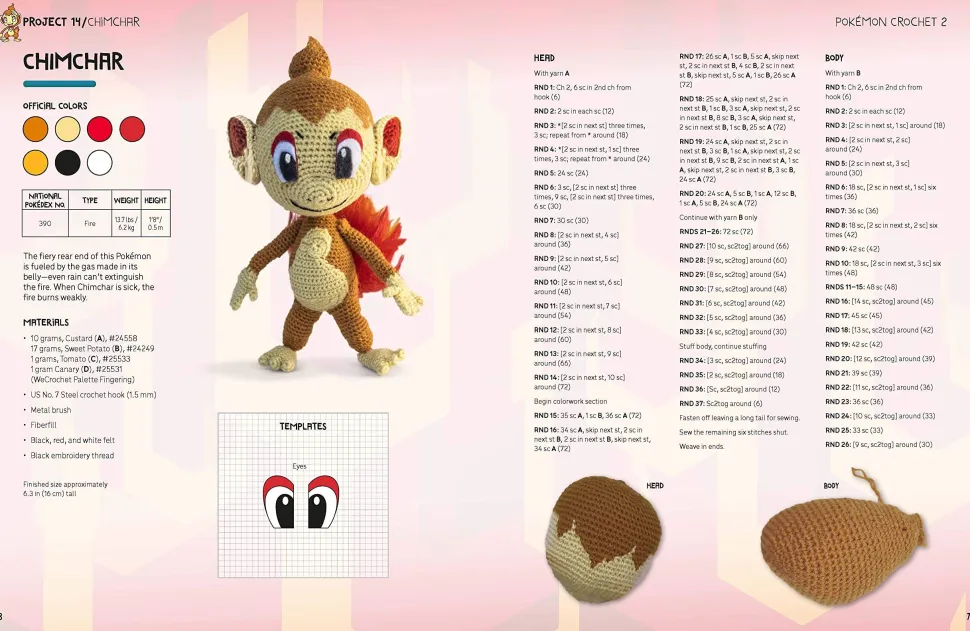 PokéMon Crochet Vol 2: Bring Even More PokéMon to Life with 20 Cute Crochet Patterns