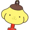 Pompompurin Chocolate Rubber Keyreel