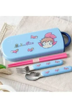 Ponyo on the Cliff Chopsticks, Spoon and Fork Set