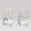 Pooh and Piglet Christmas Glasses Set of 2