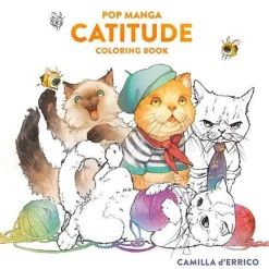 Pop Manga Catitude Coloring Book