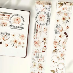 Pre-cut Sweet Rosé Wide Washi Tape