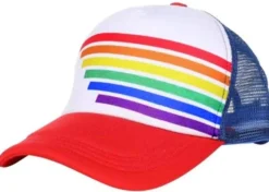 Pride Truckers Hat Red, White and Blue