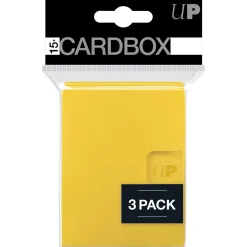 PRO 15+ Solid Yellow Card Box 3-Pack