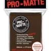 PRO-Matte Brown Standard Size Sleeves (50)