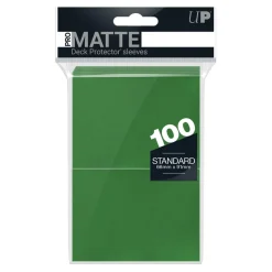 PRO-Matte Green Standard Size Sleeves (100)