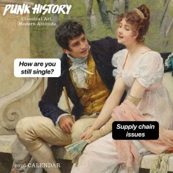 Punk History 2026 Wall Calendar: Classical Art, Modern Attitude