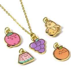 Pusheen Fruits Themed Necklace Set