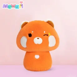 Red Panda Mushroom Family Plush Figure 35 cm