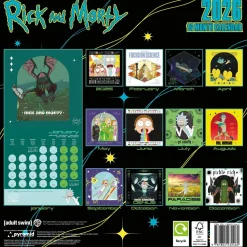 Rick & Morty 2026 Square Calendar