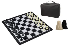 Rollable Chess Set with Carrying Bag