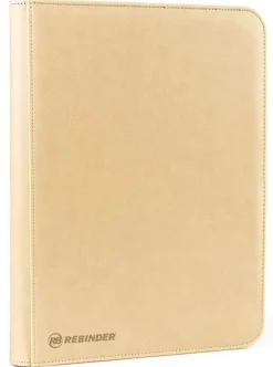 Sand Zipped 9-Pocket Toploader Binder