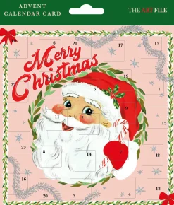 Santa Face Advent Card