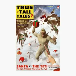 Santa vs The Yeti Greeting Card