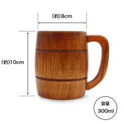 Scout Regiment Barrel-Shaped Wooden Mug