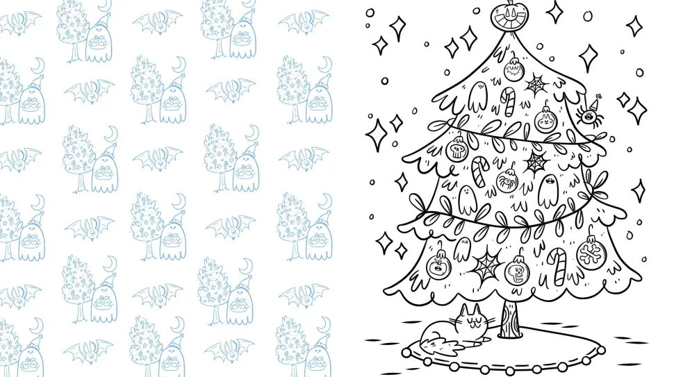 Season's Creepings Coloring: Color 60 Spooky & Cute Creatures with a Holiday Twist
