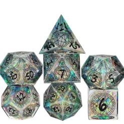 Sharp Edge Resin Poly Pattern Magic Array /Black (7) Terningsett