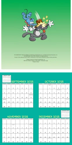 Simpsons 2026 Square Calendar