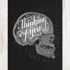 Skull: Thinking of You Greeting Card