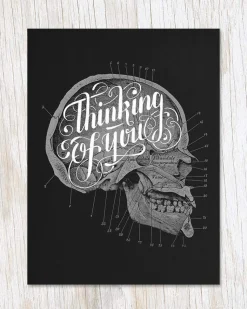 Skull: Thinking of You Greeting Card
