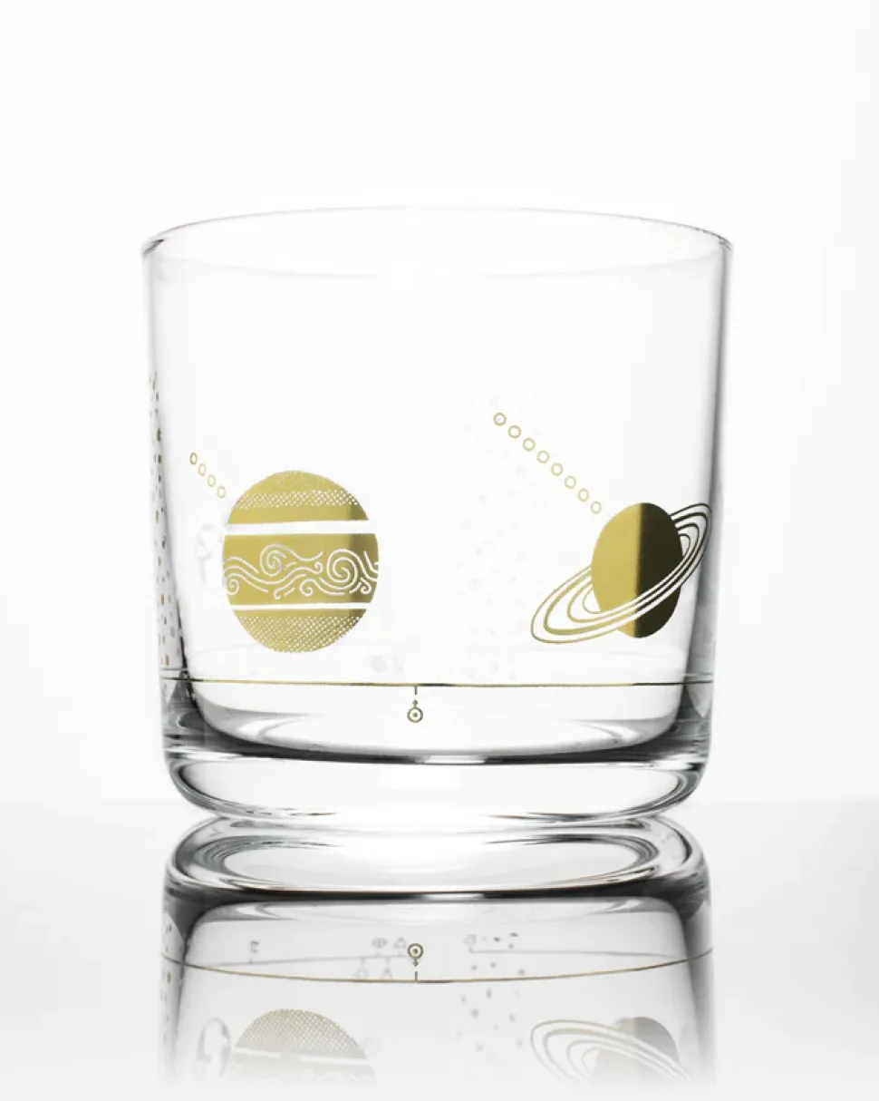 Solar System Whiskey Glass