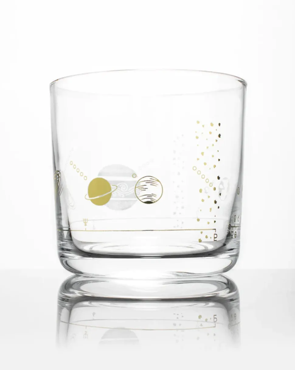 Solar System Whiskey Glass