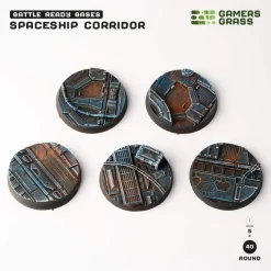 Spaceship Corridor Bases Round 40 mm (5)