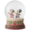 Splendid Skaters Victorian Christmas Waterball 16 cm