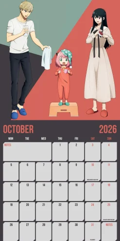 Spy X Family 2026 Square Calendar