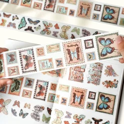 Stamped Wings Washi Tape Sticker Set