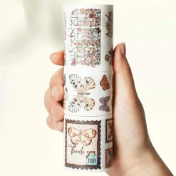 Stamped Wings Washi Tape Sticker Set