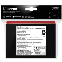 Standard Size Apple Red PRO-Gloss Eclipse Sleeves (100) Kortlommer