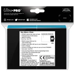 Standard Size Sky Blue PRO-Gloss Eclipse Sleeves (100) Kortlommer