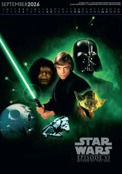Star Wars Classic 2026 A3 Deluxe Calendar