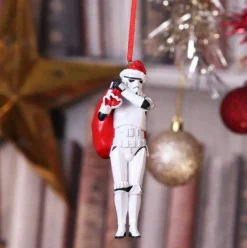 Stormtrooper with Santa Sack Hanging Ornament 13 cm