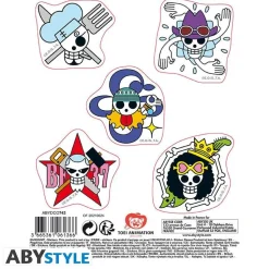 Straw Hat Skulls Stickers 16x11 cm