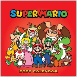 Super Mario 2026 Square Calendar