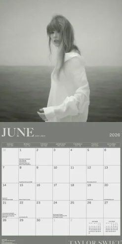 Taylor Swift 2026 Square Calendar