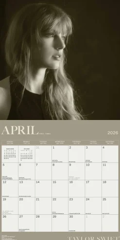 Taylor Swift 2026 Square Calendar