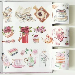 Tea Temptations Washi Tape Sticker Set