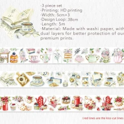 Tea Temptations Washi Tape Sticker Set