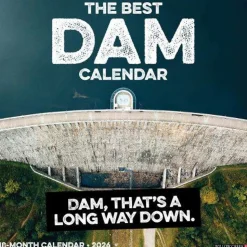 The Best Dam Calendar 12 X 12 Wall Calendar